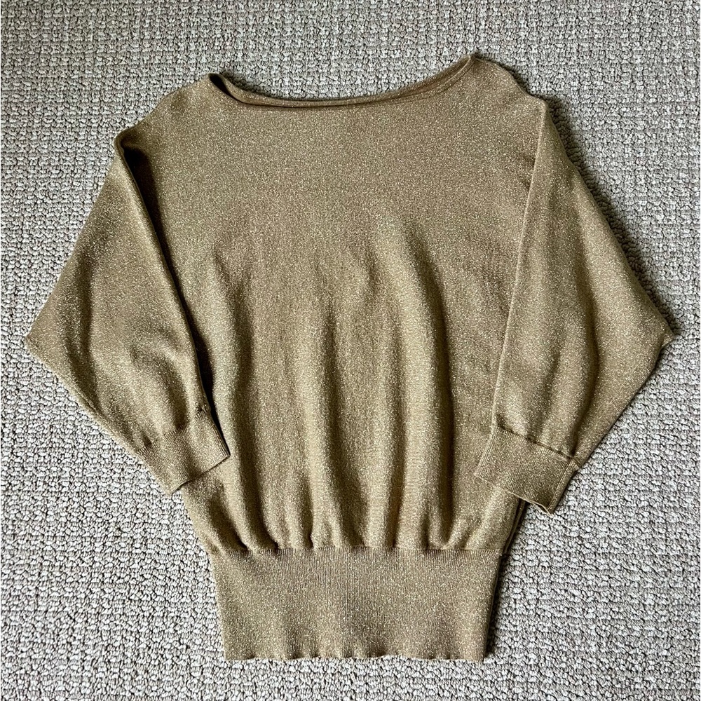 Gold sparkle sweater